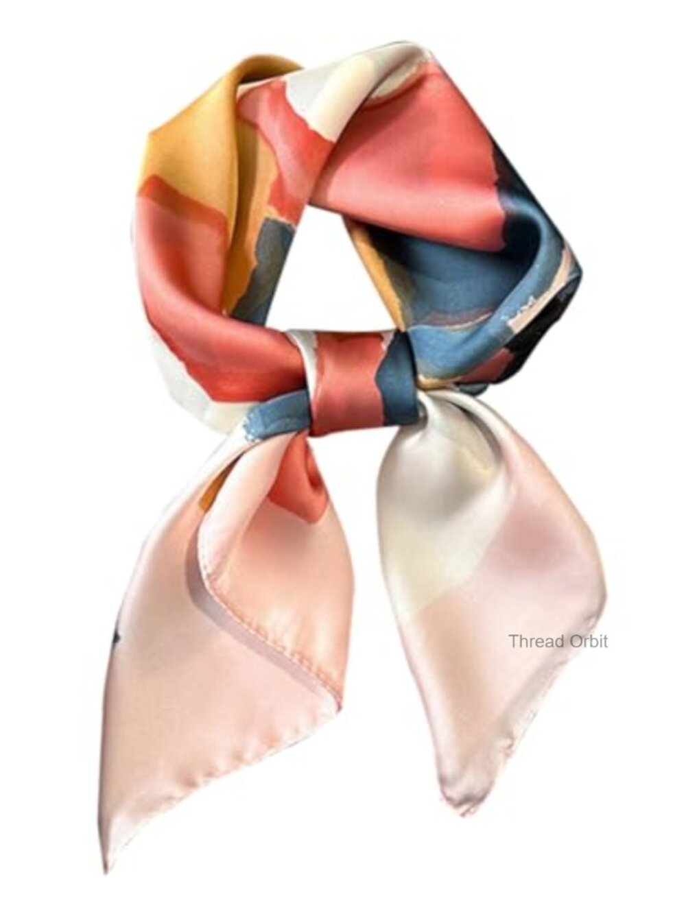 Silk Feeling Satin Square Scarf 27.5" Hair Neck Bag Wrap